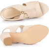 image:imageAllegra K Womens Gladiator Sandals Chunky HeelsBeige