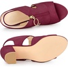 image:imageAllegra K Womens Gladiator Sandals Chunky HeelsBurgundy