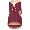 image:imageAllegra K Womens Gladiator Sandals Chunky HeelsBurgundy