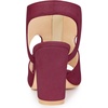 image:imageAllegra K Womens Gladiator Sandals Chunky HeelsBurgundy