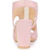image:imageAllegra K Womens Gladiator Sandals Chunky HeelsLight Pink