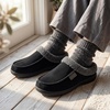 image:imageAllegra K Womens Winter House Slippers Unisex Indoor Outdoor Fuzzy ShoesBlack