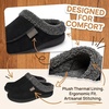 image:imageAllegra K Womens Winter House Slippers Unisex Indoor Outdoor Fuzzy ShoesBlack