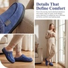 image:imageAllegra K Womens Winter House Slippers Unisex Indoor Outdoor Fuzzy ShoesNevy Blue