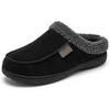 image:imageAllegra K Womens Winter House Slippers Unisex Indoor Outdoor Fuzzy ShoesBlack