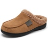 image:imageAllegra K Womens Winter House Slippers Unisex Indoor Outdoor Fuzzy ShoesBrown
