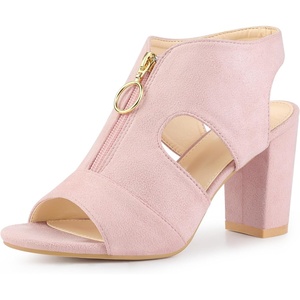 image:imageAllegra K Womens Gladiator Sandals Chunky HeelsLight Pink