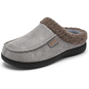 image:imageAllegra K Womens Winter House Slippers Unisex Indoor Outdoor Fuzzy ShoesGrey