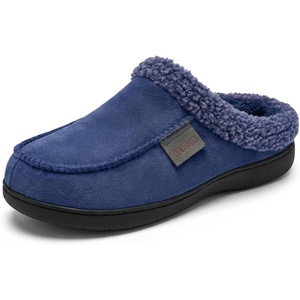 image:imageAllegra K Womens Winter House Slippers Unisex Indoor Outdoor Fuzzy ShoesNevy Blue