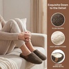 image:imageAllegra K Women Unisex Warm Soft Comfy Fuzzy Slipon House SlippersBrown