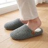 image:imageAllegra K Women Unisex Warm Soft Comfy Fuzzy Slipon House SlippersGrey