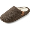 image:imageAllegra K Women Unisex Warm Soft Comfy Fuzzy Slipon House SlippersBrown