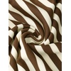 image:imageAllegra K Striped Mini Dresses for Womens Casual Short Sleeve Crew Neck Bodycon Daily DressBrown