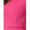 image:imageAllegra K Women Elegant Casual Work Sheath Dress Belt Sllit HemHot Pink