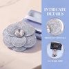 image:imageAllegra K 2 PCS Womens Rose Flower Shoe Clips Detachable Wedding Shoe Embellishment for FlatsWhite