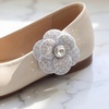 image:imageAllegra K 2 PCS Womens Rose Flower Shoe Clips Detachable Wedding Shoe Embellishment for FlatsWhite