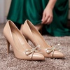 image:imageAllegra K 2 PCS Womens Sparkly Rhinestone Shoe Clips Detachable Bow Decorations for Bridal WeddingGoldSingleRow