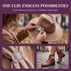 image:imageAllegra K 2 PCS Womens Sparkly Rhinestone Shoe Clips Detachable Bow Decorations for Bridal WeddingSilverIrregular Openwork