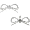 image:imageAllegra K 2 PCS Womens Sparkly Rhinestone Shoe Clips Detachable Bow Decorations for Bridal WeddingSilverRhinestone Bow