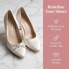 image:imageAllegra K 2 PCS Womens Sparkly Rhinestone Shoe Clips Detachable Bow Decorations for Bridal WeddingSilverRhinestone Bow