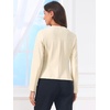image:imageAllegra K Collarless Blazer for Womens Work Suit JacketsBeige