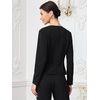image:imageAllegra K Collarless Blazer for Womens Work Suit JacketsBlack