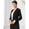 image:imageAllegra K Collarless Blazer for Womens Work Suit JacketsBlack