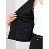 image:imageAllegra K Collarless Blazer for Womens Work Suit JacketsBlack
