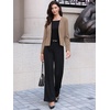 image:imageAllegra K Collarless Blazer for Womens Work Suit JacketsDark Khaki