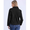 image:imageAllegra K Corduroy Jacket for Women Long Sleeve Button Down OuterwearBlack
