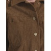 image:imageAllegra K Corduroy Jacket for Women Long Sleeve Button Down OuterwearBrown