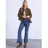 image:imageAllegra K Corduroy Jacket for Women Long Sleeve Button Down OuterwearBrown