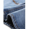 image:imageAllegra K Denim Jacket Womens Classic Stand Collar Long Sleeve Jean JacketsBlue