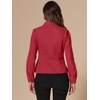 image:imageAllegra K Denim Jacket Womens Classic Stand Collar Long Sleeve Jean JacketsRed