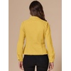 image:imageAllegra K Denim Jacket Womens Classic Stand Collar Long Sleeve Jean JacketsYellow