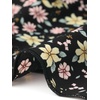 image:imageAllegra K Floral Top for Womens Sweetheart Neck Shirred Ruffle Peplum TopsBlack