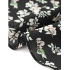 image:imageAllegra K Floral Top for Womens Sweetheart Neck Shirred Ruffle Peplum TopsBlack Floral