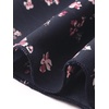 image:imageAllegra K Floral Top for Womens Sweetheart Neck Shirred Ruffle Peplum TopsDark Blue