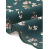 image:imageAllegra K Floral Top for Womens Sweetheart Neck Shirred Ruffle Peplum TopsDark Green