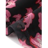 image:imageAllegra K Mesh Floral Dress for Womens Sleeveless Crew Neck Cocktail Party Fishtail Midi DressesBlack Pink