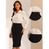 image:imageAllegra K Office Pencil Skirts for Women Dressy High Waist SkirtBlack