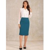 image:imageAllegra K Office Pencil Skirts for Women Dressy High Waist SkirtBlue Green