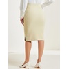 image:imageAllegra K Office Pencil Skirts for Women Dressy High Waist SkirtLight Khaki