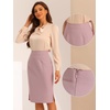 image:imageAllegra K Office Pencil Skirts for Women Dressy High Waist SkirtPink