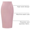 image:imageAllegra K Office Pencil Skirts for Women Dressy High Waist SkirtPink