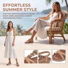 image:imageAllegra K Women Bohemian Rhinestone Knot Flat Ankle Elastic SandalsGinger