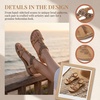 image:imageAllegra K Women Bohemian Rhinestone Knot Flat Ankle Elastic SandalsGinger2