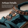image:imageAllegra K Women Bohemian Rhinestone Knot Flat Ankle Elastic SandalsGreen