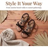 image:imageAllegra K Women Bohemian Rhinestone Knot Flat Ankle Elastic SandalsLight Black