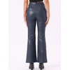 image:imageAllegra K Women Faux Leather Flared Wide Leg Pant with PocketsDark Blue
